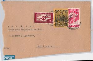 PORTUGAL  - POSTAL HISTORY : AFINSA # Airmail 7 on COVER CUT OUT
