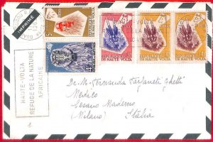 aa3920 - Haute UPPER VOLTA - POSTAL HISTORY -  AIRMAIL COVER 1962 Nature ANIMALS