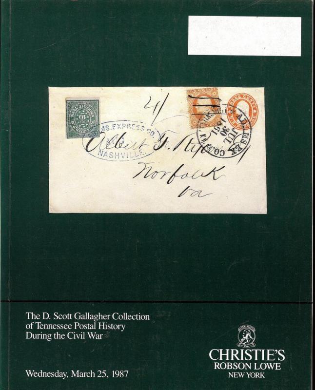 The D. Scott Gallagher Collection of Tennessee Postal His...
