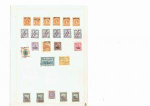 #764 Nicaragua collection hinged on 28 leaves +5 cards