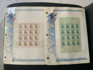 Scott 1117,1118 Lajos Kossuth plate block of 4, 8 items with album page