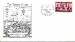 FDC 1939 SC #856 - Ernest Gilbert Cachet - USS Charleston - Single - F59943