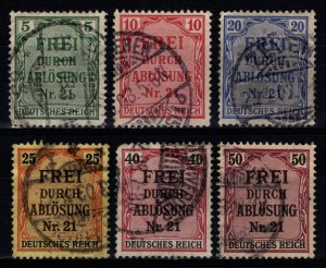 Germany 1903 Official stamps, Part Set [Used]