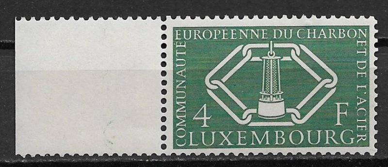 1956 Luxembourg #317  4f European Coal and Steel Community MNH