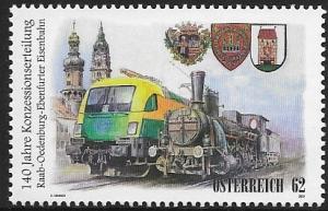 Austria - # 2406 - 140th.Anniv. Railroad Concession - MNH