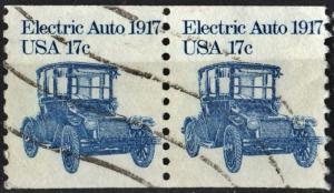 SC#1906 17¢ Electric Auto Coil Pair (1981) Used