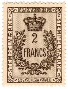 (I.B) Danish West Indies Revenue : Stempel Maerke 2F