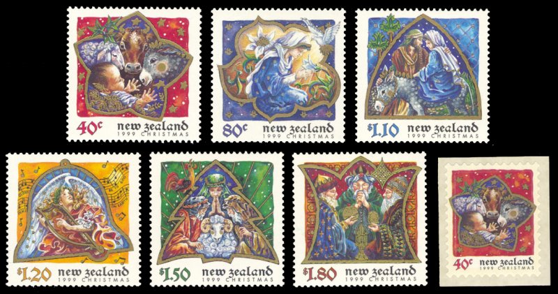 New Zealand 1999 Scott #1608-1614 Mint Never Hinged