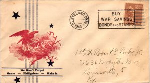 1943 Cleveland, OH - WW 2 Patriotic – We Won’t Forge Guam – Unknown Cachet