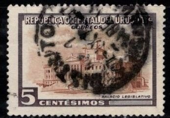 Uruguay - #609 Legislature Building  - Used