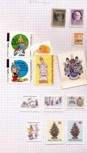 S.Africa Usa Germany Denmark Christmas Cinderella Labels Appx 200 (job 701)