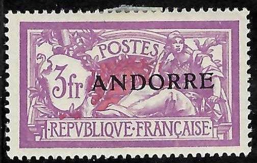 French Andorra #18 - 19 Mint Hinge
