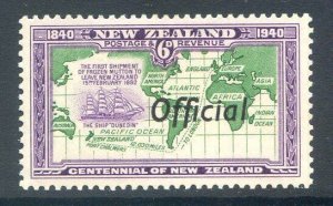 New Zealand 6d Emerald Green & Violet SG0148 Mounted Mint