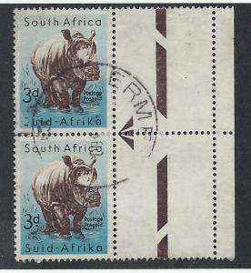 SOUTH AFRICA SC# 223 VF U 1959 Pr w/marginal arrow