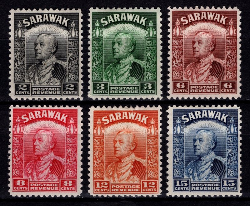 Sarawak 1941 Reissue of Sir Charles Vyner Brooke Definitives, Set [Unused]