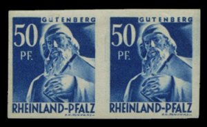 Germany, French Zone - Rhine Palatinate #6N26 (Mi. 26U) Cat€80, 1948 50pf b...