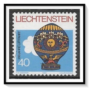 Liechtenstein #763 Manned Balloon Flight Used