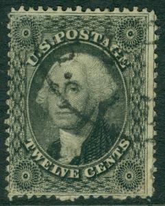 EDW1949SELL : USA 1857 Scott #36 Used Deep color & Fresh Catalog $350.00.