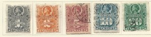 Chile #20-24 (U)1877 issues CV $22.80