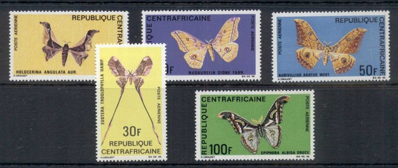 Central African Republic 1969 Insects Butterflies & Moths MUH