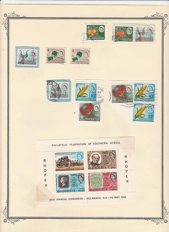 Southern Rhodesia Rhodesia and Nyasaland Collection 1938-1970 Used / Unused (78)