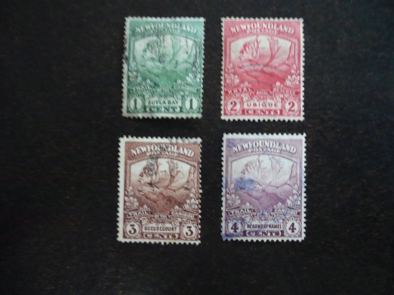 Stamps - Newfoundland - Scott# 115-118 - Used Part Set of 4 Stamps