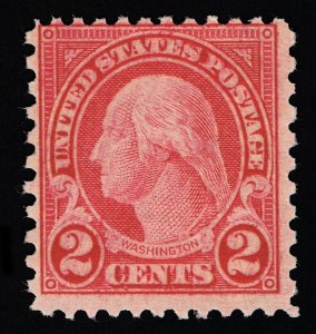 EXCELLENT GENUINE SCOTT #579 F-VF MINT OG NH 1923 CARMINE PERF 11x10 COIL WASTE