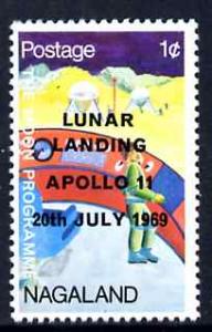 Nagaland 1968 Apollo 11 Lunar Landing 1c dated 20th July ...