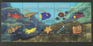 O) 2007 EL SALVADOR, REEF FAUNA THE COBANOS,  FISH, MNH