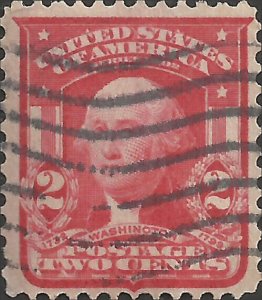 # 319b Used Carmine Rose George Washington Type I