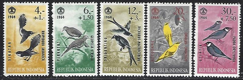 Indonesia #B160-B164 Very Lightly Hinged Full Set of 4