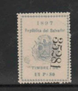 SALVADOR. EL 1897 1p REVENUE TAX STAMP MINT VF NH O.G (7SAL)