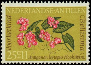 Netherlands Antilles #B64-B67, Complete Set(4), 1964, Flowers, Never Hinged