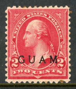 USA 1899 Guam 2¢ Washington Scott #2 Mint W965