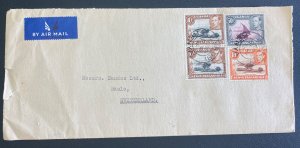 1948 Nairobi Kenya British KUT Airmail Cover To Basel Switzerland