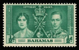 Bahamas 1937 Coronation of King George VI and Queen Elizabeth 1/2d (TS-11)