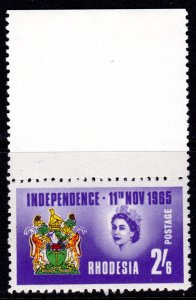 Rhodesia 1965 Sc#207 RHODESIA INDEPENDENCE QUEEN ELIZABETH II Single MNH