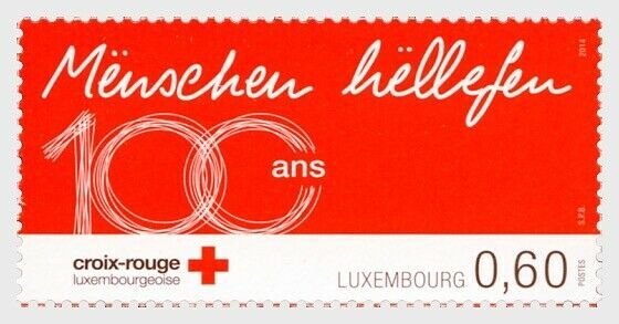 2014   LUXEMBOURG  -  SG  2003 - 100 YEARS OF RED CROSS - UNMOUNTED MINT