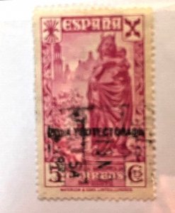 Spanish Moroccan stamp: 1938, Beneficencia, Edil 7, Historia del Correo series