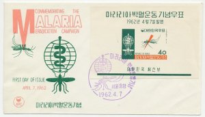 Cover / Postmark Korea 1962 Malaria - Meradication Campaign - Malaria mosquito