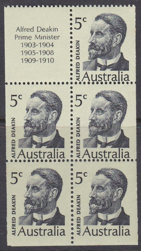 Australia Sc #451a MNH Booklet Pane