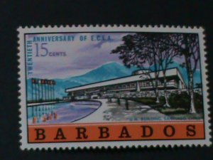 ​BABADOS-SC#302 20TH ANNIV:UN ECOMNOMY COMMISSION FOR LATIN AMERICA  MNH VF