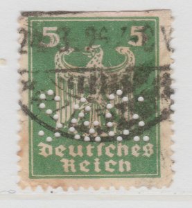 Perfin on Germany Stamp Used A21P3F4278-