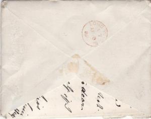 ROYSTON CAMBS - LONDON S.E. 1889 WITH LETTER ENCLOSED