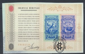 Australia SG MS3634  SC# 3560b Used Colonial Heritage see details & scan