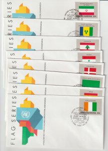 United Nations SC 528-543 First Day Covers