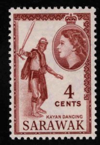 SARAWAK Scott 199 MNH** QE2 Kayan Dancing stamp