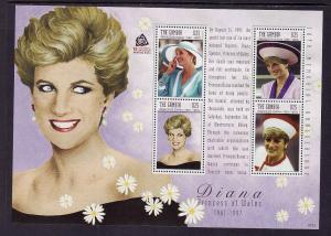 Gambia-Sc#3066-unused NH sheet-Royalty-Princess Diana-2007-