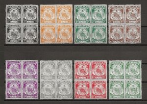 MALAYA/NEGRI SEMBILAN 1949/55 SG 42/62 MNH Blocks Cat £520