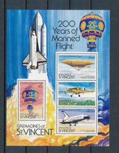 D408603 St.Vincent S/S MNH Space 200 Years of Manned Flight